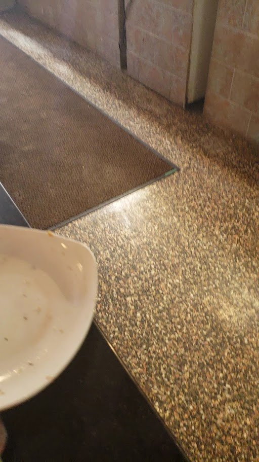 Comfortable seating inside a pizzeria